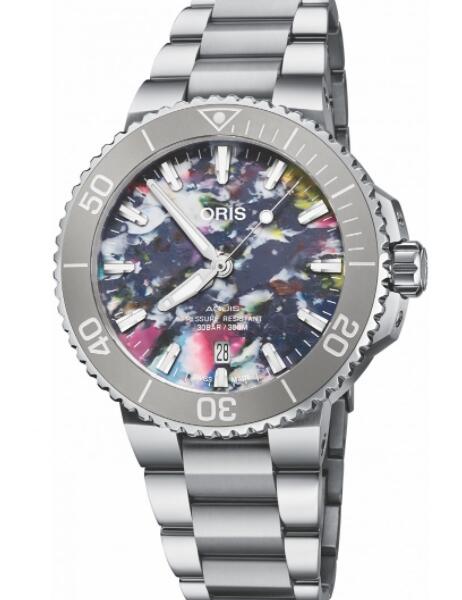 Oris Aquis Date Upcycle Replica Watch 01 733 7766 4150-Set